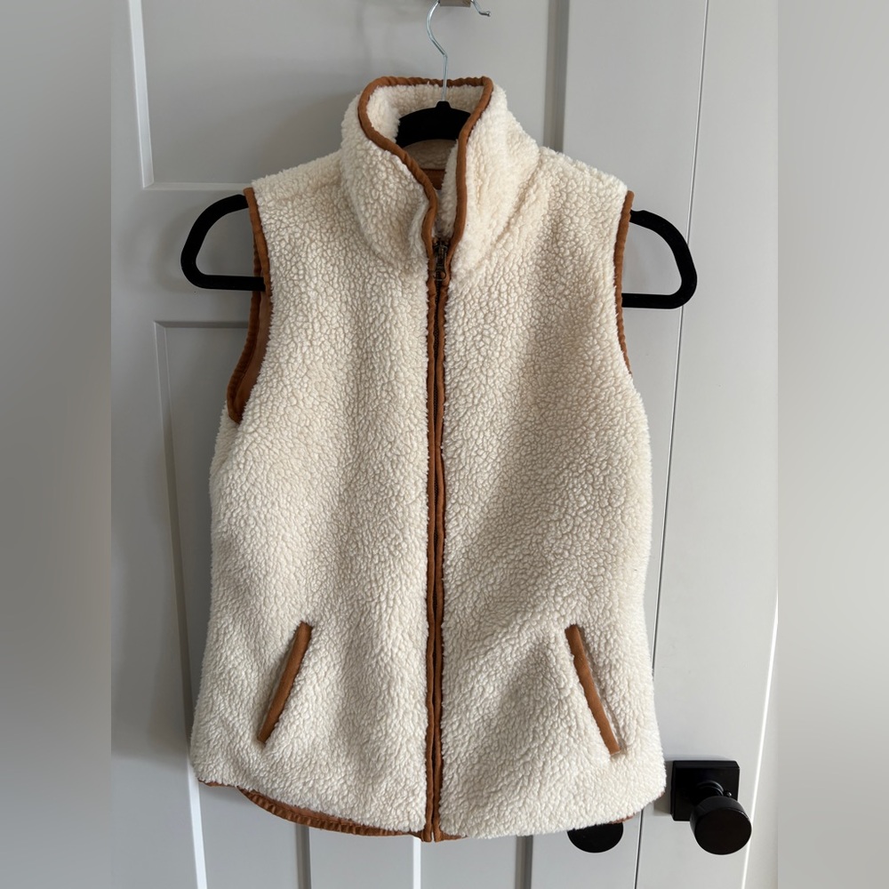 Old Navy Tan Sherpa vest